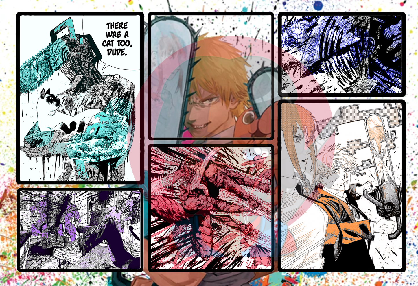 Custom "Manga Panel Remix" Poster (Inspired Request Only)
