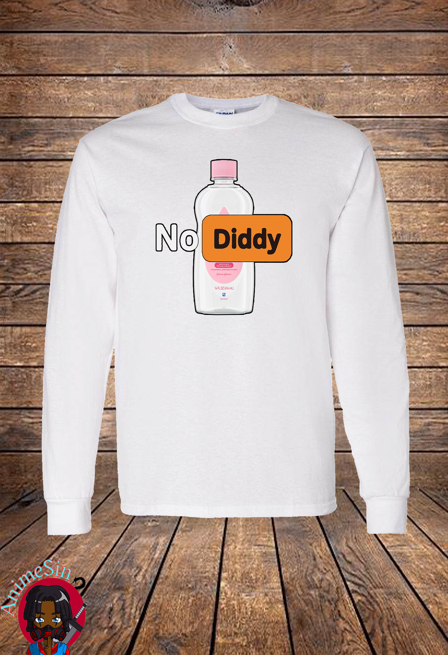“No Diddy” Baby Oil Shirt